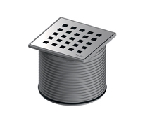 Декоративная решетка TECEdrainpoint S quadratum, 100 мм, в стальной рамке, с монтажным элементом