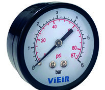 Манометр 10 бар аксиальный 50мм 1/4" Vieir