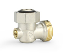 Узел 3/4 Ек х3/4 Ек одинарный угловой нижнего подключения 