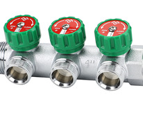 Коллектор 3 вых  3/4 ЕК, хромированный