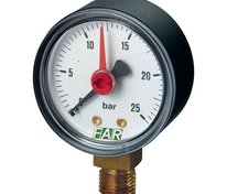 Манометр с алюм.циферблатом 50 мм 0 - 10 бар 1/4"
