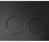 Пластиковая панель смыва для унитаза TECEspring R, черный матовый