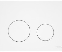 Пластиковая панель смыва для унитаза TECEspring loop, белая матовая