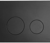 Пластиковая панель смыва для унитаза TECEspring loop, черная матовая