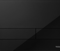 Акриловая панель смыва для унитаза TECEspring square, черная