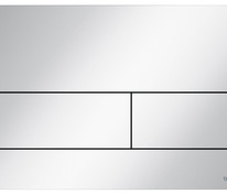 Металлическая панель смыва для унитаза TECEsquare II, белая глянцевая