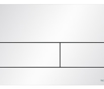 Металлическая панель смыва для унитаза TECEsquare II, белая матовая