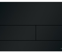 Металлическая панель смыва для унитаза TECEsquare II, черная матовая