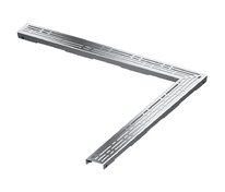 Декоративная решетка TECEdrainline "basic" нержавеющая сталь, для угл. душевого канала, 1000х1000 мм