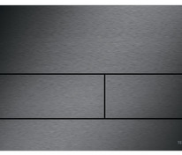 Металлическая панель смыва для унитаза TECEsquare II, PVD покрытие: сатин, черный хром, покрытие про