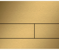 Металлическая панель смыва для унитаза TECEsquare II, PVD покрытие: сатин, позолоченный, покрытие пр