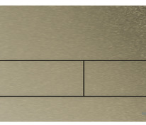 Металлическая панель смыва для унитаза TECEsquare II, PVD покрытие: сатин, никелированный, покрытие 
