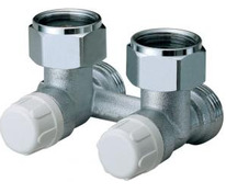 Узел ниж.подкл-я угл. 3/4" EU для ст.панель.радиаторов в 1- и 2-тр.системах