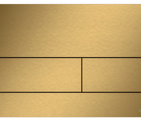 Металлическая панель смыва для унитаза TECEsquare, PVD покрытие: сатин, позолоченный