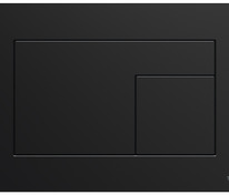 Панель смыва для унитаза TECEvelvet, поверхность FENIX, Nero Ingo / Черная, покрытие против отпечатк