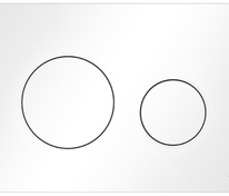 Пластиковая панель смыва для унитаза TECEloop 2.0, белая матовая