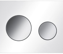 Пластиковая панель смыва для унитаза TECEloop 2.0, белый, клавиши хром глянцевый