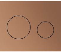 Пластиковая панель смыва унитаза TECEloop для системы двойного смыва, красная бронза металлик