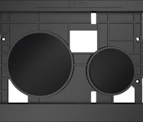 Клавиши панели смыва для унитаза, TECEloop modular, черные матовые