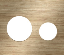 Деревянная лицевая панель смыва для унитаза TECEloop modular, дуб (натуральное дерево)