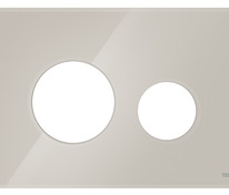 Стеклянная лицевая панель смыва для унитаза TECEloop modular, стекло светло-бежевое