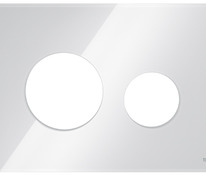 Стеклянная лицевая панель смыва для унитаза TECEloop modular, белая