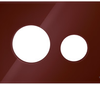 Стеклянная лицевая панель смыва для унитаза TECEloop modular, рубиновый