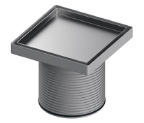 Основа для плитки TECEdrainpoint S, 150 мм, из нержавеющей стали, в стальной рамке, с монтажным элем