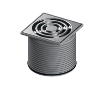 Декоративная решетка TECEdrainpoint S, 100 мм, в стальной рамке, с монтажным элементом