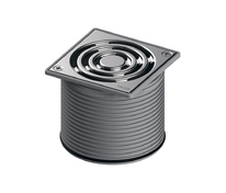 Декоративная решетка TECEdrainpoint S, 100 мм, в стальной рамке, с фиксаторами, с монтажным элементо