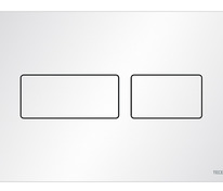 Металлическая панель смыва для унитаза TECEsolid, белая матовая