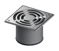 Декоративная решетка TECEdrainpoint S, 150 мм, в стальной рамке, с фиксаторами, с монтажным элементо