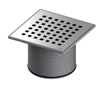 Декоративная решетка TECEdrainpoint S quadratum, 150 мм, в стальной рамке, с монтажным элементом
