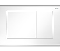 Металлическая панель смыва для унитаза TECEplanus, белая глянцевая