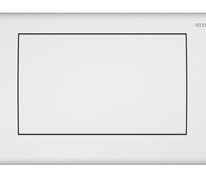 Металлическая панель смыва для унитаза TECEplanus, одинарная система смыва, белая матовая