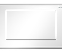 Металлическая панель смыва для унитаза TECEplanus, одинарная система смыва, белая глянцевая