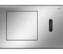 Металлическая панель смыва для унитаза TECEplanus с ИК-сенсором, батарея 6 В, нержавеющая сталь сати