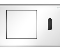 Металлическая панель смыва для унитаза TECEplanus с ИК-сенсором, батарея 6 В, белая глянцевая