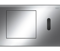 Металлическая панель смыва для унитаза TECEplanus с ИК-сенсором, питание от сети 12 В, хром глянцевы