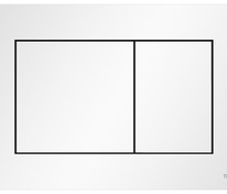Пластиковая панель смыва для унитаза TECEnow, белая матовая