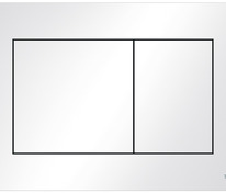 Пластиковая панель смыва для унитаза TECEnow, белая, антибактериальное покрытие