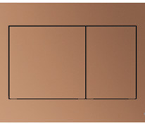 Панель смыва унитаза TECEnow для системы двойного смыва, красная бронза металлик