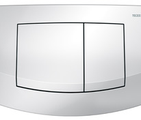 Пластиковая панель смыва для унитаза TECEambia, белая, антибактериальное покрытие