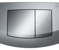 Пластиковая панель смыва для унитаза TECEambia, рамка хром матовый, клавиши хром глянцевый