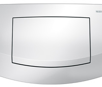 Пластиковая панель смыва для унитаза TECEambia, одинарная система смыва, белая, антибактериальное по