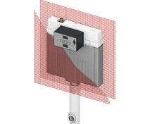 Сливной бачок TECEbox Octa II, 8 см, для напольного унитаза, с арматурной сеткой, 1075 мм