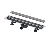 Комплект TECElinus для монтажа дрен. канала с основой для плитки “tile” и панелью “steel” 2в1,600 мм