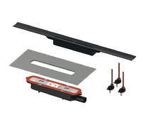 Комплект для монтажа душевого профиля TECEdrainprofile с черным PVD покрытием, 1000 мм