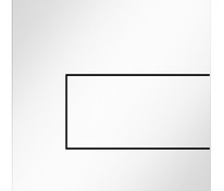Металлическая панель смыва для писсуара TECEsquare, белая глянцевая