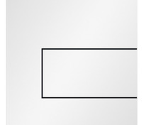 Металлическая панель смыва для писсуара TECEsquare, белая матовая